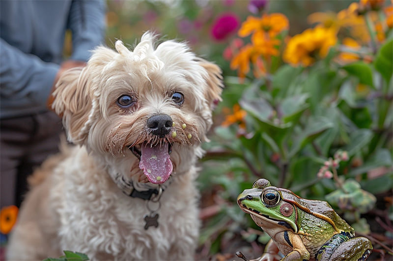 Mon chien a léché un crapaud, que faire ?